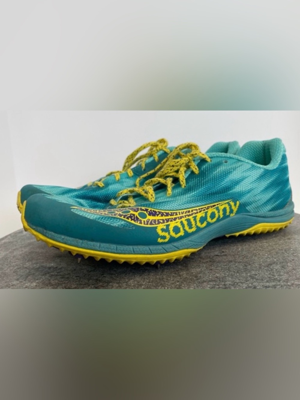 Saucony Teal and Yellow Women's Athletic Shoes